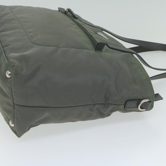 PRADA Tote Bag Nylon 2way Gray Auth - Picture 4 of 16